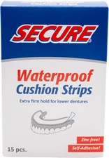 Denture Adhesive Strips – Zinc Free – Waterproof – Comfortable Cushion Fit for U
