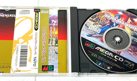 NINJA WARRIORS LIMITED EDITION SEGA MEGA CD MEGADRIVE SPINE CARD + MINI CD