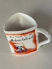 BLack Power Tasse Designed by C. Kiss Arbeitstier Kaffeetasse mit Motiv 3 eckig
