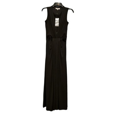 Issa London Damen schwarz Salvador gepunktet ärmellos Maxikleid UK 10 neu mit Etikett