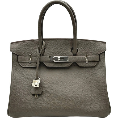 HERMES Birkin 30 Epsom Leather Handbag C Stamp #OKB4580