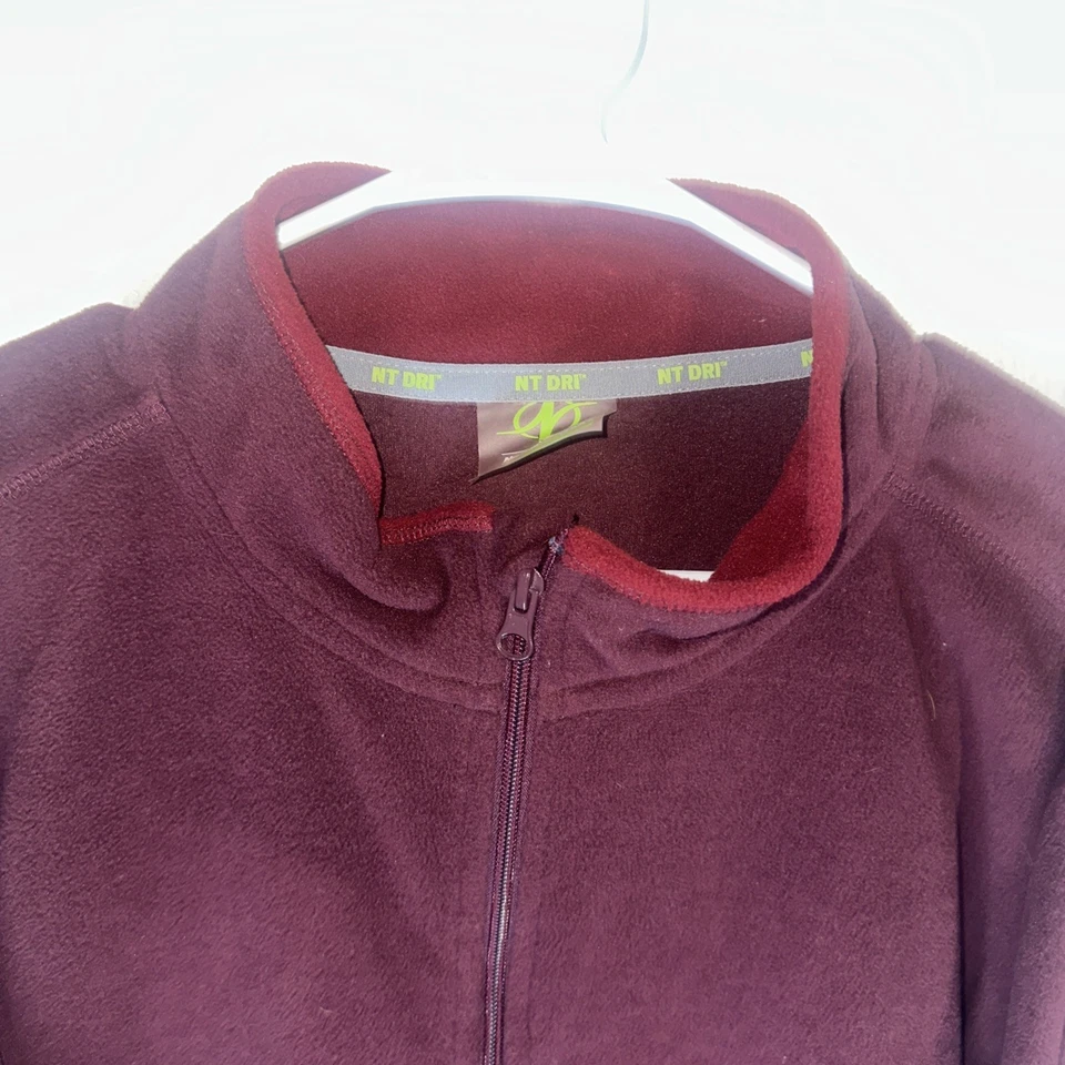 Borgonha, gola masculina de lã Nordic Track quarto de zíper, tamanho XXL - Imagem 3 de 4