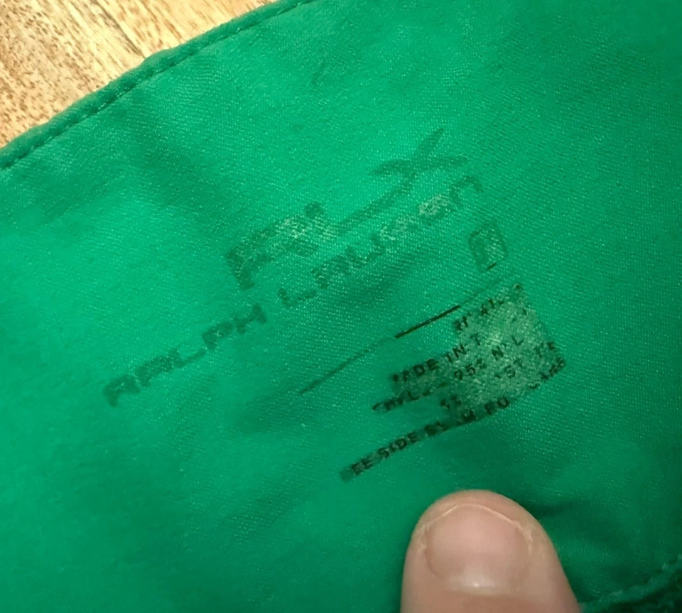 PANTALONES CORTOS DE NATACIÓN PARA HOMBRE RLX RALPH LAUREN TALLA M/36 CINTURA VERDE Foto 4 de 4