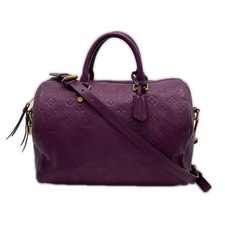 Borsa a mano Louis Vuitton Speedy Bandouliere 25 ametista viola pelle di vitello AH4183