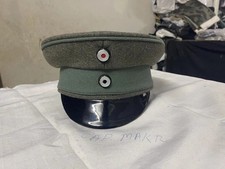 Ww1 German Officer Field Cap Vulcanfibre Visor Cap All Sizes Are Available