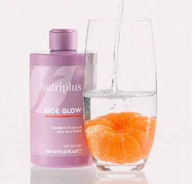 NUTRI-PLUS Farmasi Nutriplus Aloe Glow Mandarin Organic Aloe Vera Drink 🍊