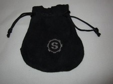 STARLINGEAR S-GEAR S LEDER ETUI BAGGY BAG TASCHE BEUTEL BESTICKT SCHWARZ BLACK S