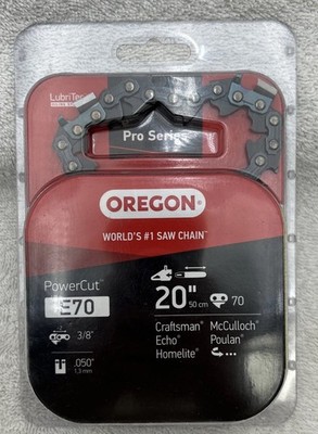 Oregon E70 PowerCut Chainsaw Chain 20'' 3/8'' .050'' 70 Drive Link New Sealed