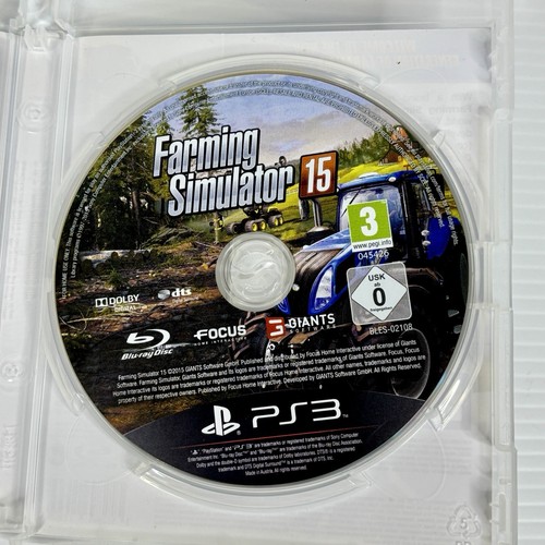 Farming Simulator 15 PS3 PlayStation 3 Complete With Manual Tracked Postage - Picture 7 of 7