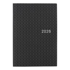 Hobonichi Techo 2026 HON English A6 Daily Planner Black Gingham Monday Start