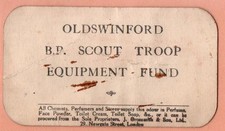 Vintage Oldswinford Scout Troop Equipment Fund Ticket