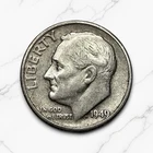 1949-S 🇺🇸 United States Roosevelt Dime 90% Silver, Key Date, Free Shipping!