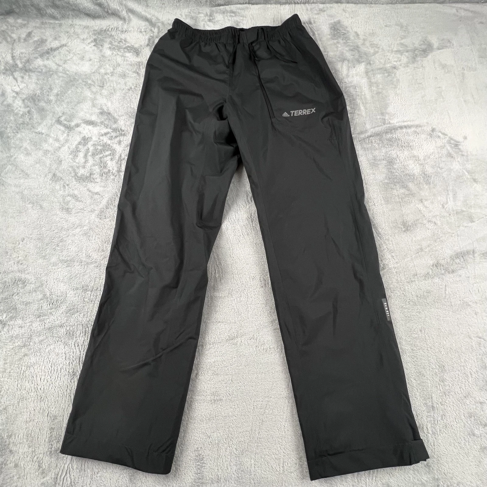 Adidas Terrex Rain Pants Mens Small Black RAIN.RDY Waterproof Shell GM4774