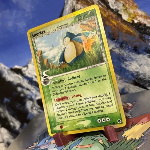 Snorlax (Delta Species) - 10/101 Pokemon Dragon Frontiers - Holo LP ✨