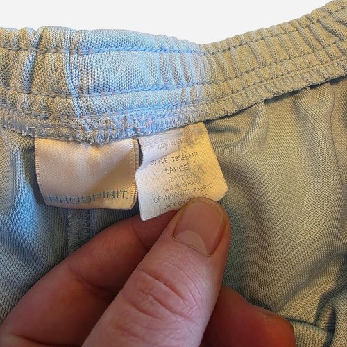 Vintage Pro Spirit Men’s Athletic Shorts Sky Blue Size Large 80s 90s Running Gym - Picture 2 of 5