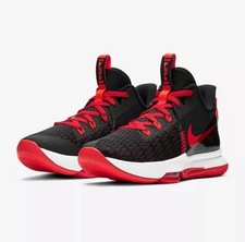 Nike LeBron Witness 5 Basketball Shoes Black Red Sneakers CQ9380-005 Mens Size 9