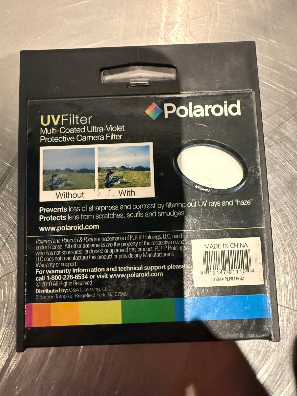 Polaroid 62mm Lens Filter UV Haze Multi-Coated  - OEM Genuine