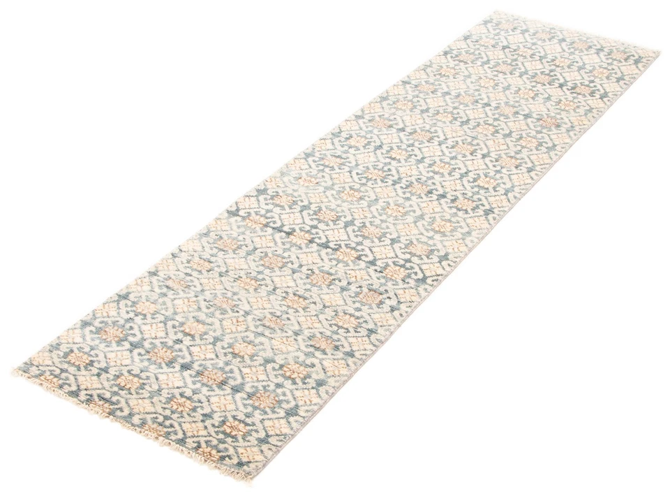 2'8" x 9'11" Vintage Hand-knotted Runner Rug Traditional Oriental Wool Carpet - Image 4 of 4