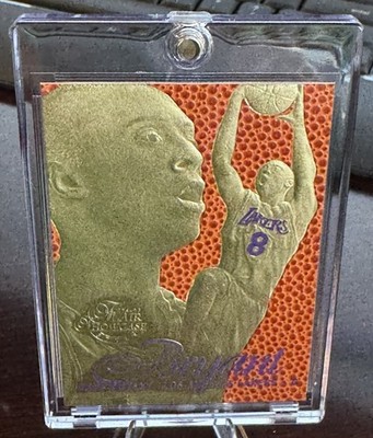 1996 1997 KOBE BRYANT FLAIR SHOWCASE 23KT ROOKIE LAKERS HOF SERIAL 0328 ON BACK