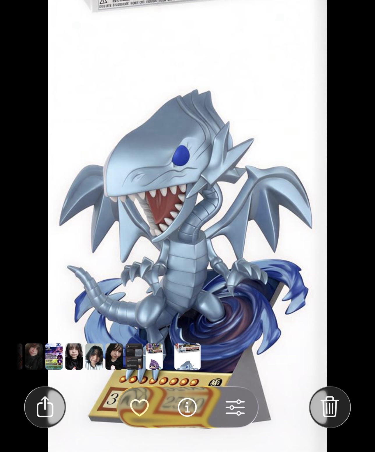 Funko Pop Premium Yu-Gi-Oh Blue Eyes White Dragon Card #2316 *PRE-ORDER*