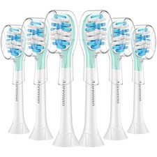 Philips Sonicare C3 Replacement Heads 6 Count White Toothbrush Heads for