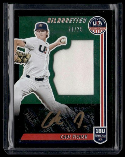 2022 Panini Stars & Stripes #SIL-CF Cade Fisher Signatures Black Gold #/75 - Picture 1 of 2