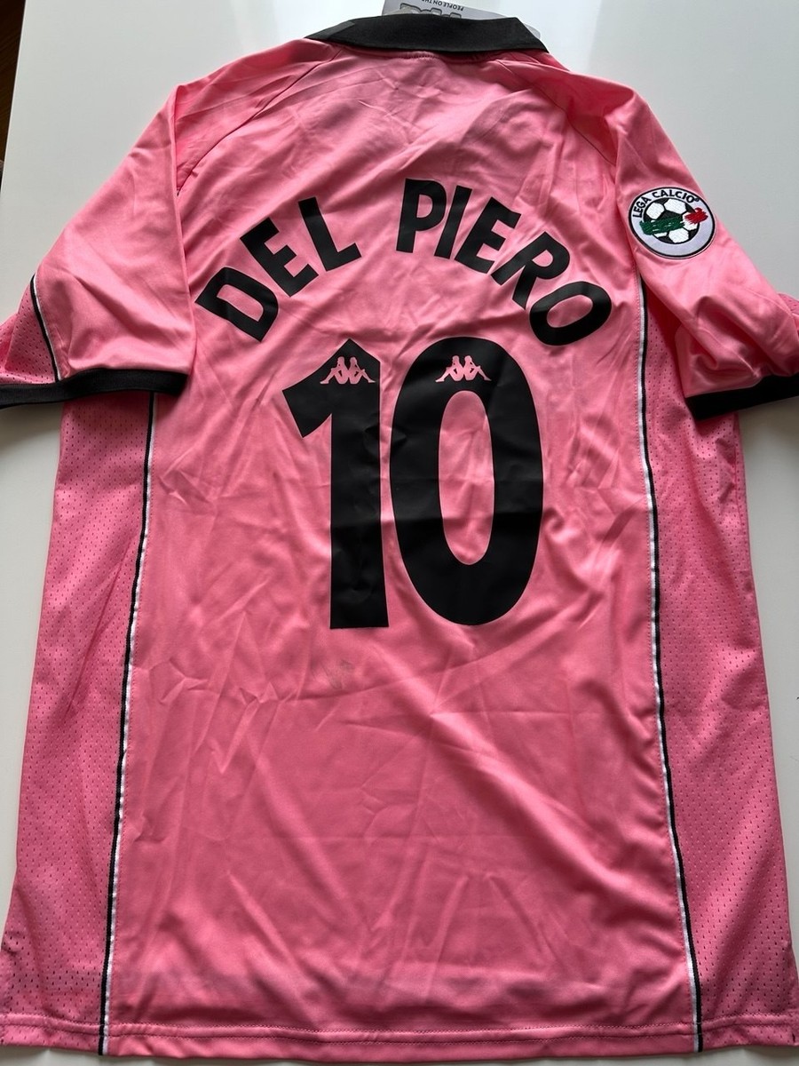 Juventus Del Piero 10 1997-1998 centenary pink retro jersey