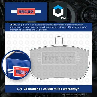 Brake Pads Set fits TAXI TX 2.7D Front 97 to 02 TD27 B&B Top Quality Guaranteed