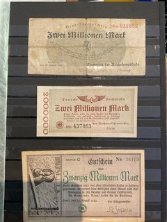3 BILLETS PEU COURANTS DIFFÉRENTS DE NÉCESSITÉ D’ALLEMAGNE. BELLE COTE. A SAISIR