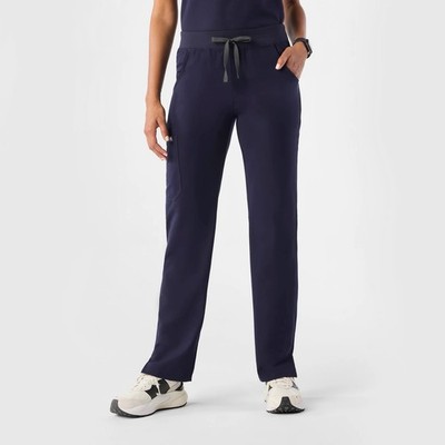 FIGS Women s Kade Straight-Leg Scrub Pant Navy Blue ST Small Tall