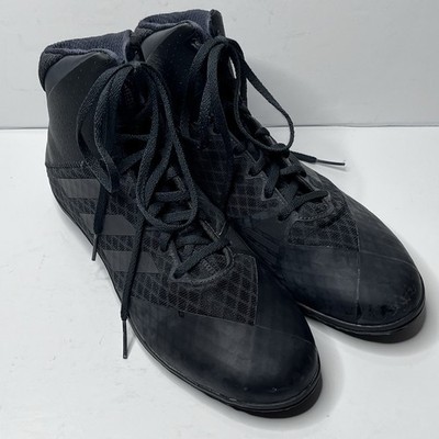 Adidas Mat Wizard 4 Wrestling Shoes Black MMA Boxing Shoes Mens Size 9.5