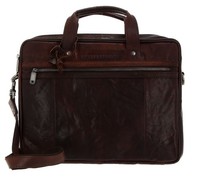 Spikes & Sparrow Bronco Business Bag S UmhäNgetasche Tasche Dark Brown Braun Neu