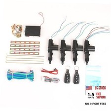 Universal Car Door Lock 4PCS,12V Door Lock Actuator Keyless Entry System with