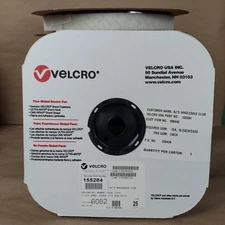 9-VELCRO 1" INCH 25 YARD Ivory ROLLS TAPE LOOP  ADHESIVE BACKING  LOOP SIDE