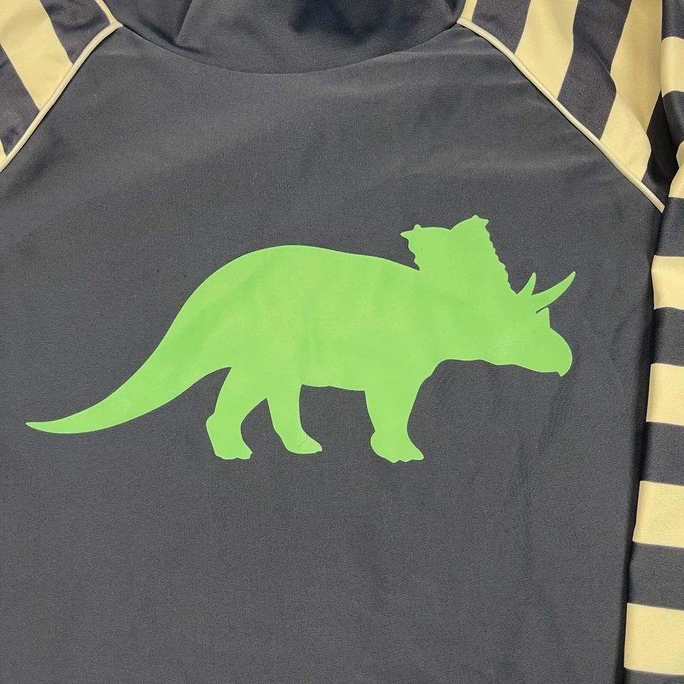 Camisa Mini Boden Juvenil Natación Dinosaurio Rayas Manga 3/4 Talla 9-10 Años Foto 2 de 4
