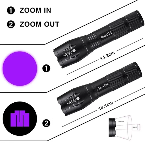 Super Bright LED UV Flashlight Torch Ultra Violet 395nm Blacklight Light Lamp US - Picture 11 of 18