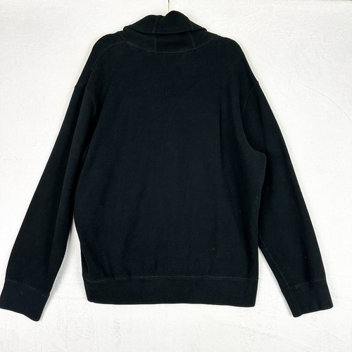 Polo Ralph Lauren Shawl Collar Pullover Sweater Size XXL Cotton Preppy Black - Picture 2 of 4