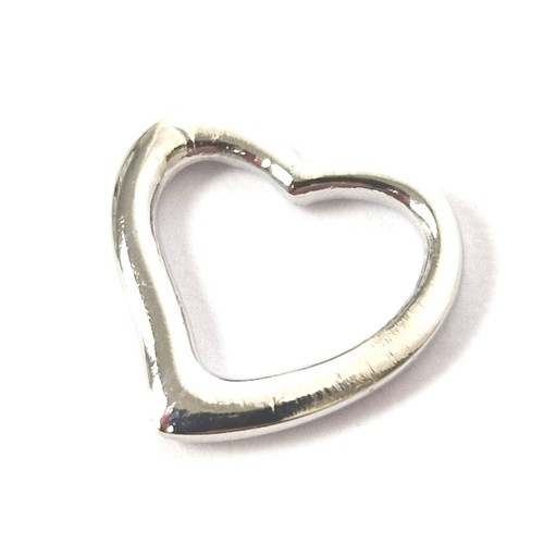 925 Sterling Silver Heart Pendant Small 9.8mm High 10.7mm Wide 0.5g - Picture 11 of 12