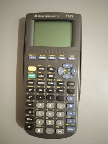 TI - 82 Stats. texas instruments calculatrice bleu avec son cache calculette ecole enfant college lycée | Rakuten