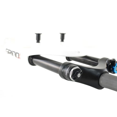 SPINNER GRIND 20" Suspension Fork 50 mm 1 1/8" Remote Lockout , White - Picture 8 of 9