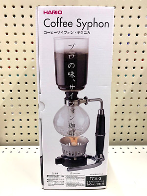 HARIO TCA-3 Coffee Syphon! 3 Cup Technika model, glass coffee maker brewer Japan