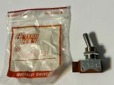 Vintage Arrow Hart Specialty Switch  On-Off Toggle Switch ULD LAB 3A 250V U.S.A.