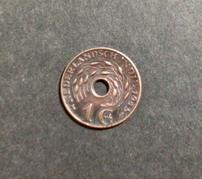   BEST DEALS ON E- BAY  1945 NEDERLANDSCH INDIE  1 CENT COIN