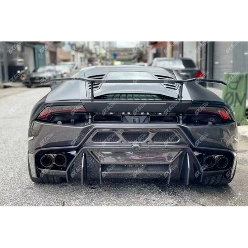 Forged Fiber/Carbon Car Rear Bumper Lips Bar For Lamborghini Huracan LP610 LP580 - Picture 12 of 25