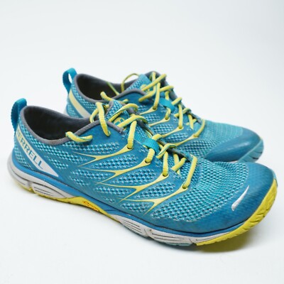 VGC! Merrell Womens Road Glove Dash 3 J06252 Blue Sneakers Running Shoes Sz 8.5