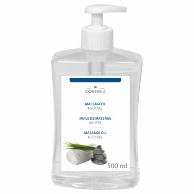 cosiMed Massageöl neutral mit Druckspender, 500 ml
