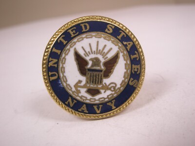 USN Navy Eagle Anchor SINGLE Vintage Cuff Link replace lost/broken ze45