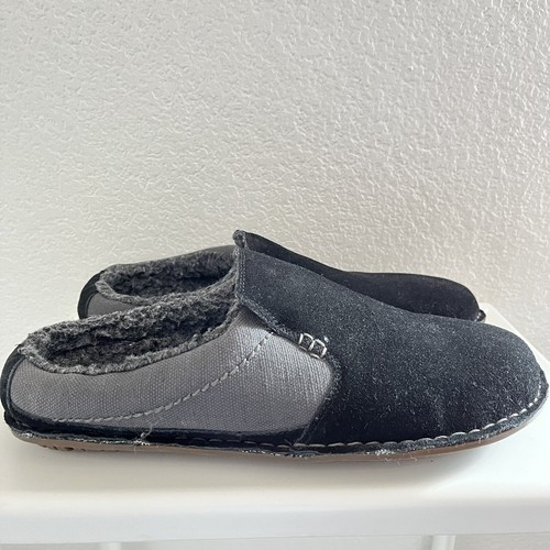 Woolrich Mens Blk/Gray Suede Comfort 