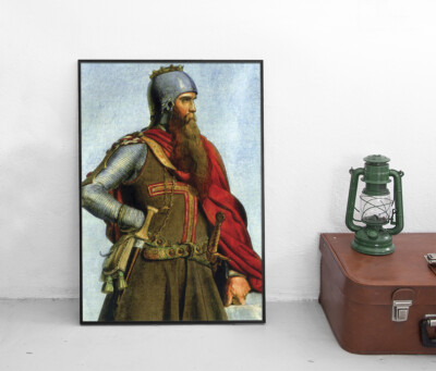 Portrait Kaiser Friedrich I. Barbarossa (nach Christian Siedentopf 1847) HRR