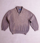 VTG Sz XL Pendleton Beige Virgin Wool Oversized Slouchy Sweater Sun Faded USA